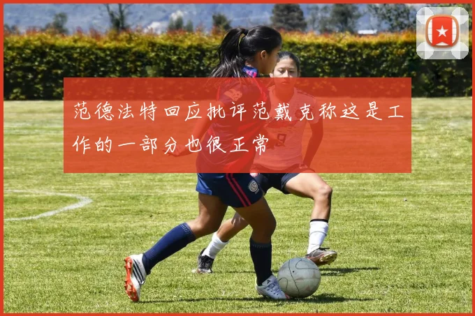 范德法特回应批评范戴克称这是工作的一部分也很正常